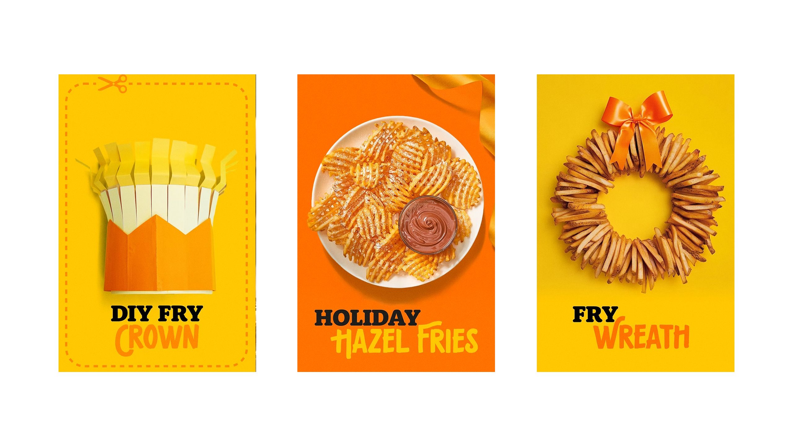 A set of 3 McCain branded holiday themed banners