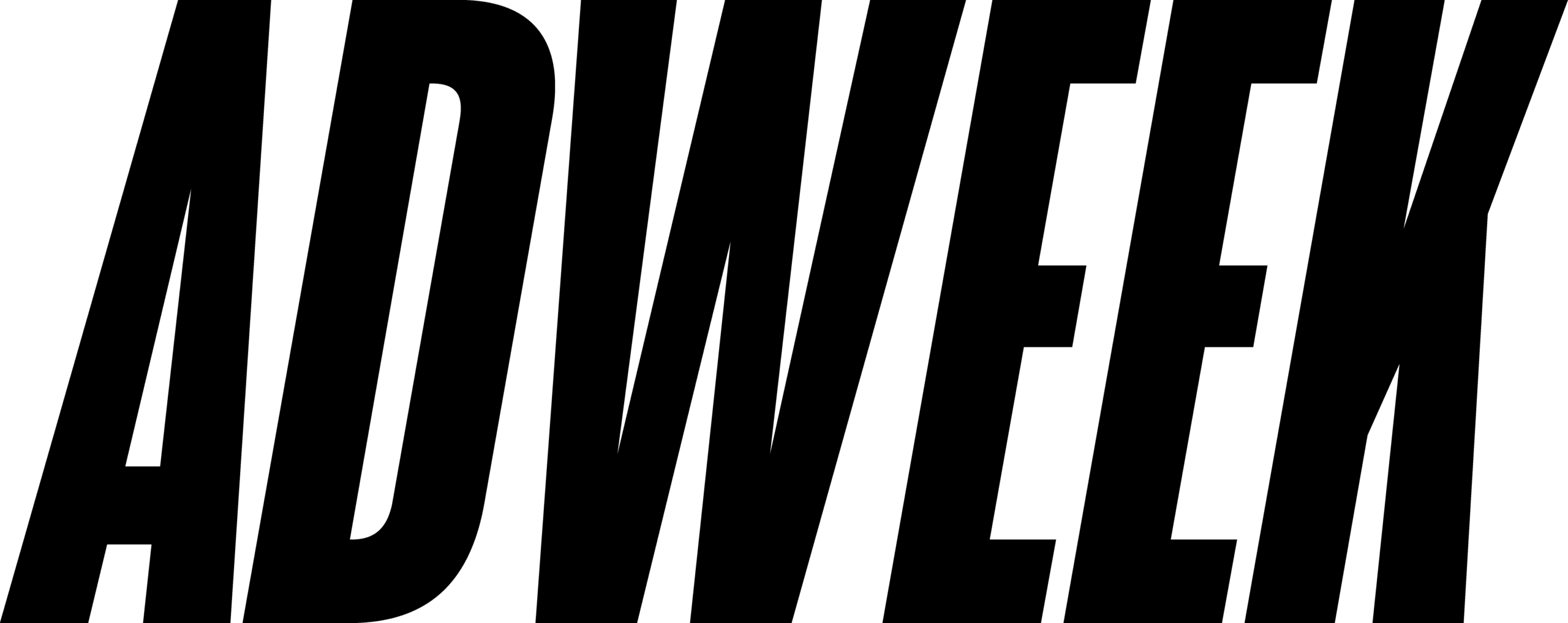 A logo of trade publication AdWeek (black)