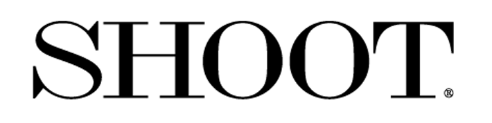 A logo of trade publication Shoot (black)