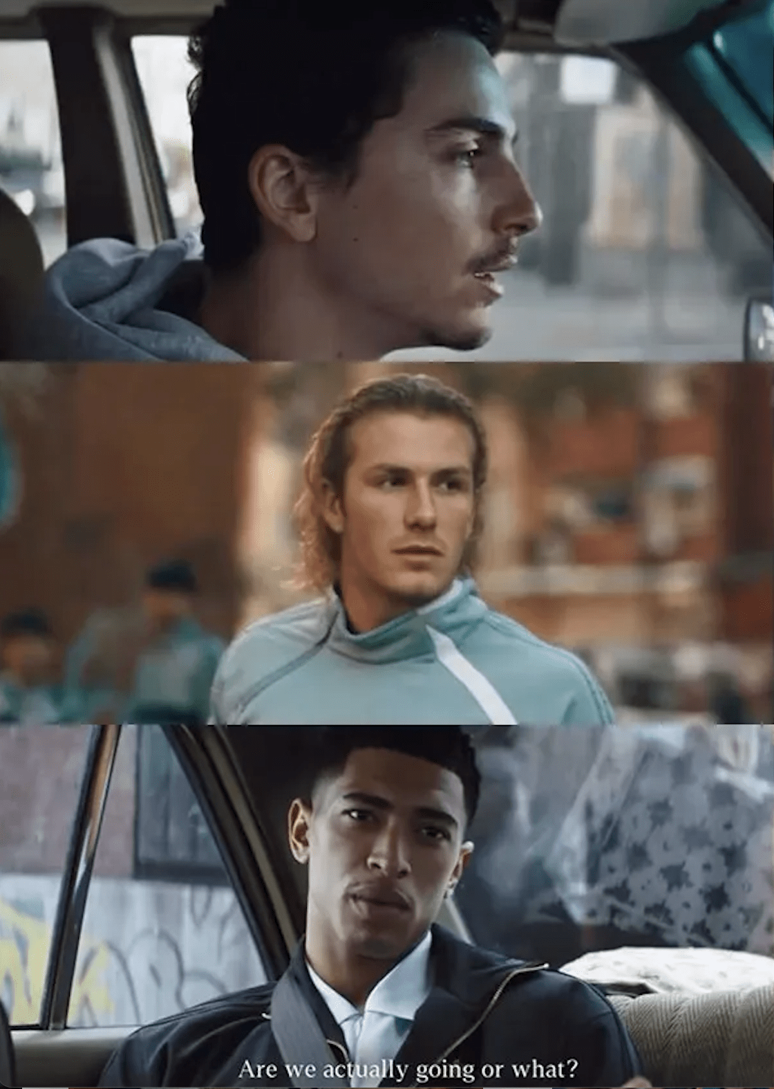 Chalamet Beckham and Bellingham in adidas World Cup 'Backyard Legends' campaign