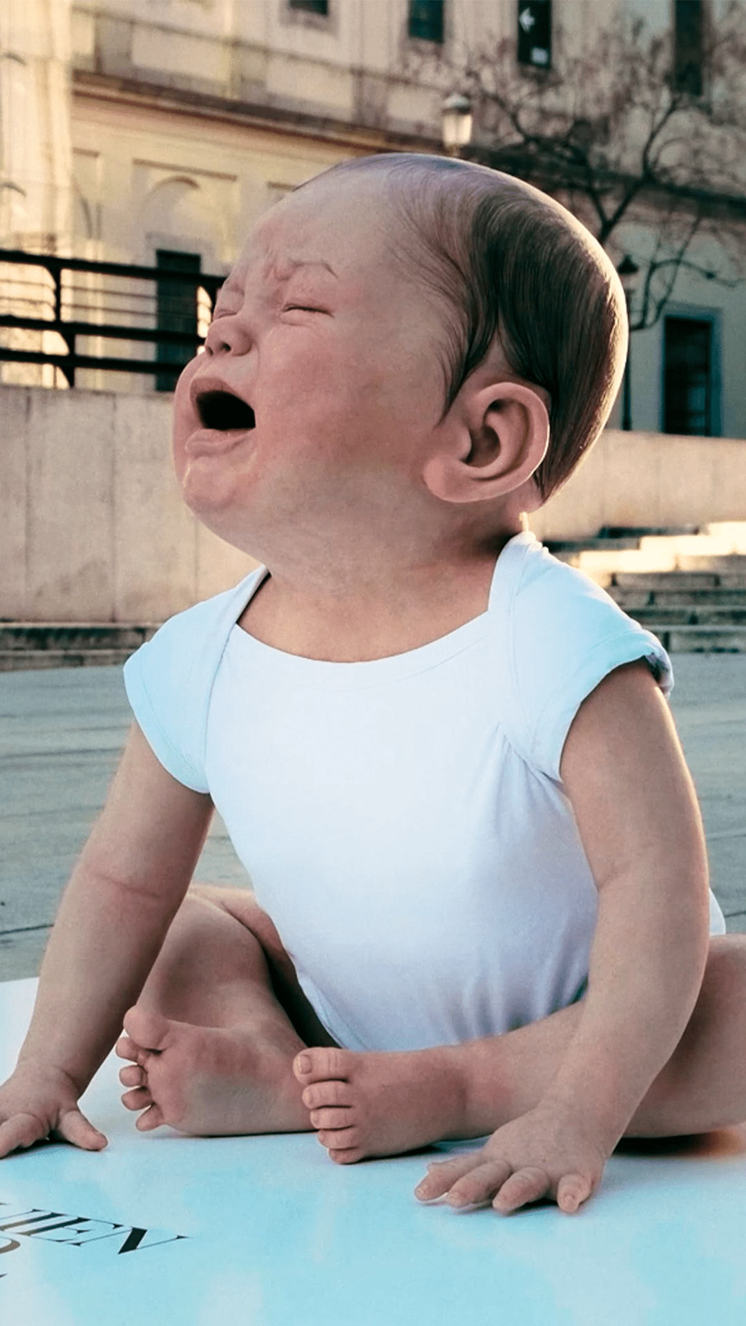 The baby crying for better breastfeeding laws in Spain